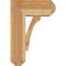 Ekena Millwork Legacy Craftsman Rough Sawn Bracket w/ Offset Brace, Western Red Cedar, 8"W x 18"D x 26"H BKT0806X18X26LEC04RWR - alternate 4